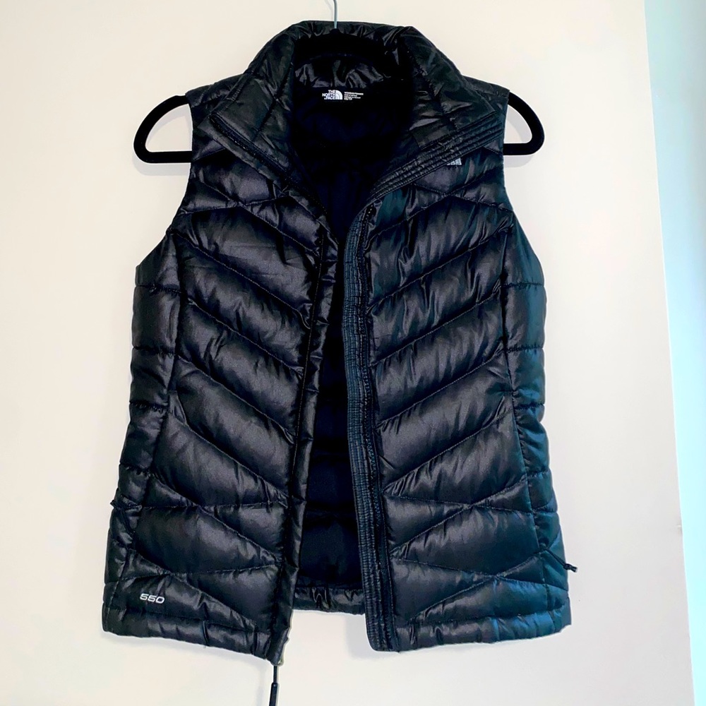 Black Down North Face Puffer Vest